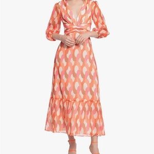 NWT‎ Donna Morgan Vibrant Empire Waistband Maxi Dress, Size 10